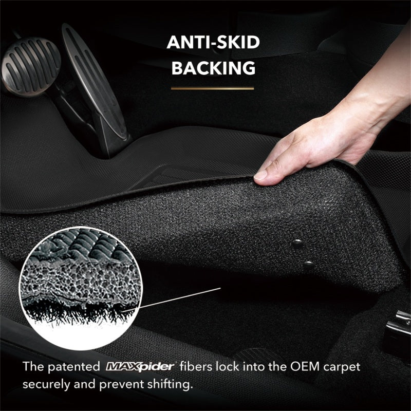 3D MAXpider 12-19 BMW 1 Series Kagu Floor Mat- Black R1 R2