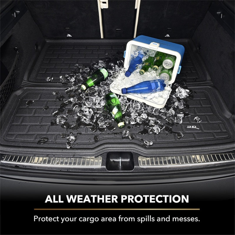 3D MAXpider 15-20 Chevrolet Suburban / GMC Yukon Xl Kagu Black Behind 2Nd Row Stowable Cargo Liner