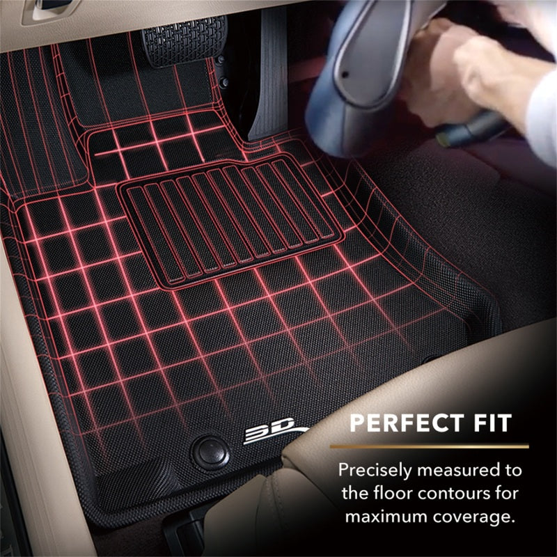 3D MAXpider 12-19 BMW 1 Series Kagu Floor Mat- Black R1 R2